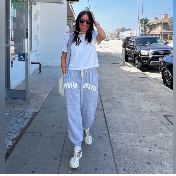 Gray Joggers with Logo - Picture 5 of 7